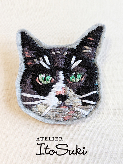 ZAKKURI EMBROIDERY CAT NO,2