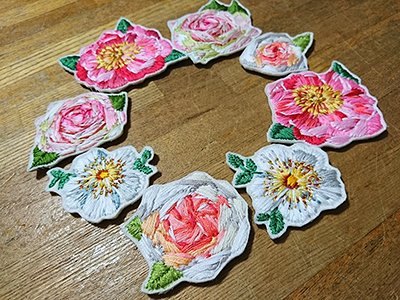 ZAKKURI EMBROIDERY FLOWERS NO,2