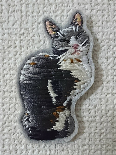 ZAKKURI EMBROIDERY MY CAT NO,1