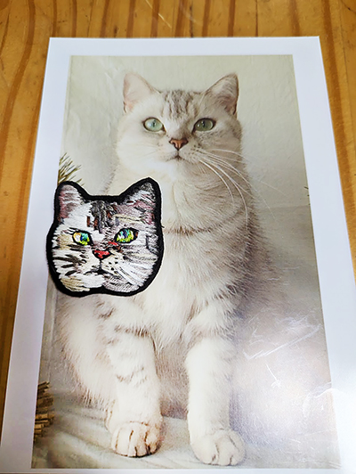 ZAKKURI EMBROIDERY CAT NO,4