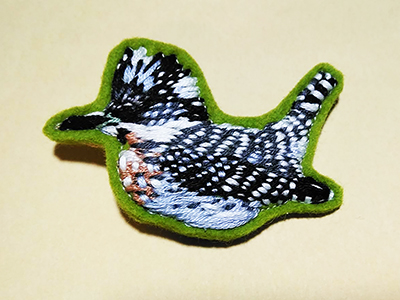 ZAKKURI EMBROIDERY ヤマセミ