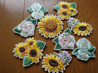 ZAKKURI EMBROIDERY FLOWERS NO,1